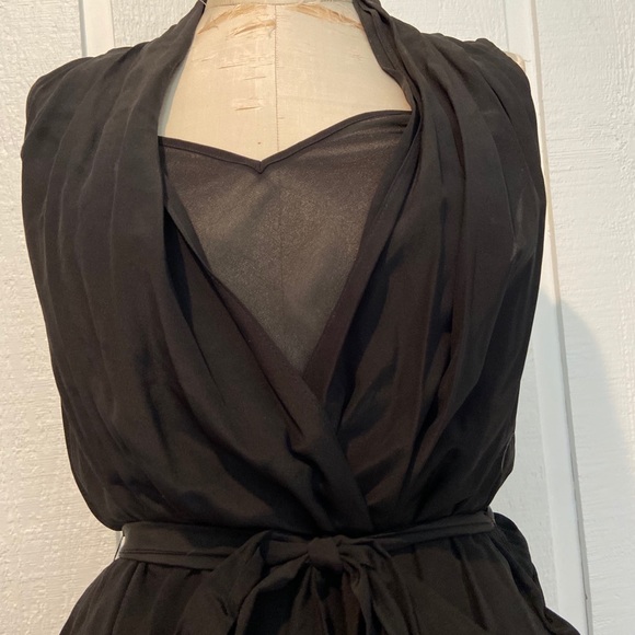 Rachel Zoe Black Silk Maxi Dress - Picture 2 of 6